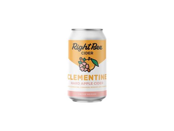Order Right Bee Clementine Hard Apple Cider - 6x 12oz Cans food online from Garfield's Beverage Warehouse store, Chicago on bringmethat.com