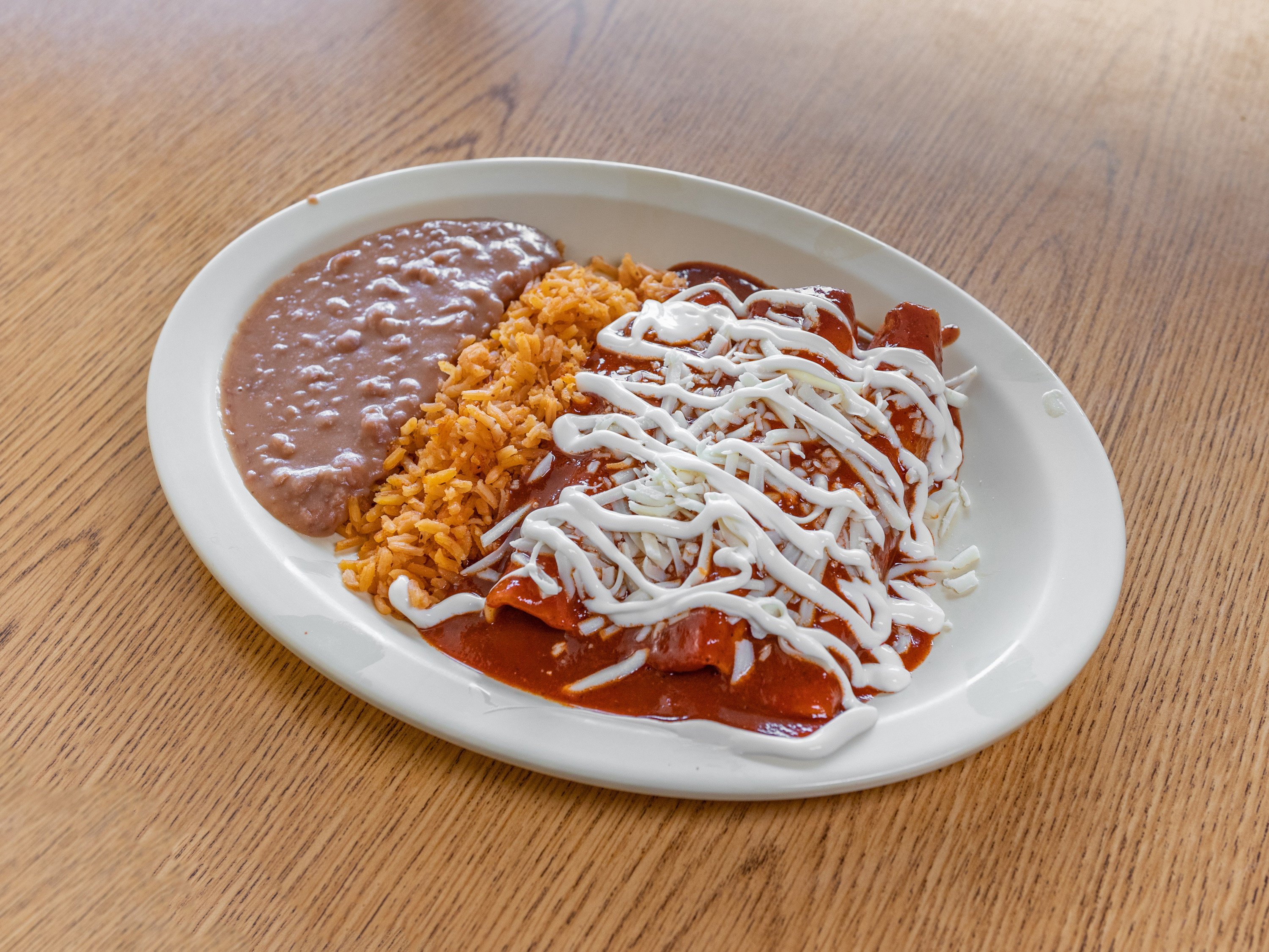 Order Enchiladas Mexicanas Dinner food online from Taqueria Los Compadres store, Omaha on bringmethat.com