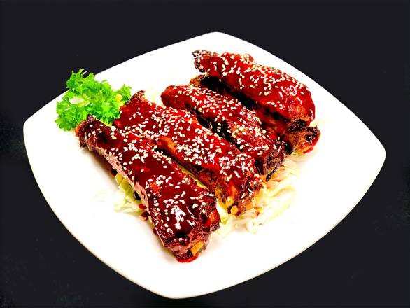 Order BBQ Spareribs (4) food online from Soul of China store, La Quinta on bringmethat.com