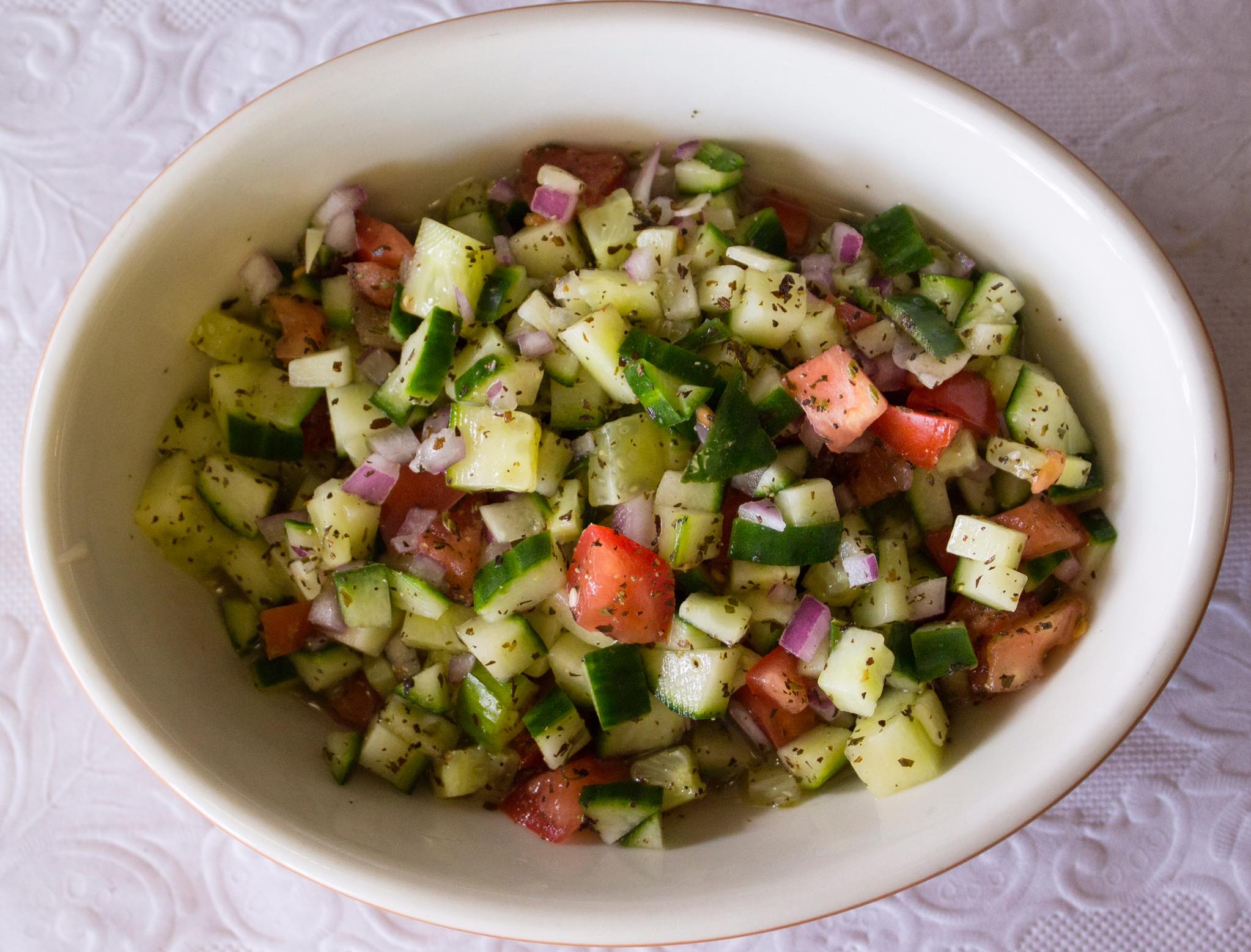 Order Shirazi Salad food online from House of Kabob store, Huntsville on bringmethat.com