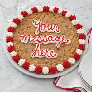 Order Big Cookie Cake - 16" Round  food online from Mrs. Fields store, Peoria on bringmethat.com