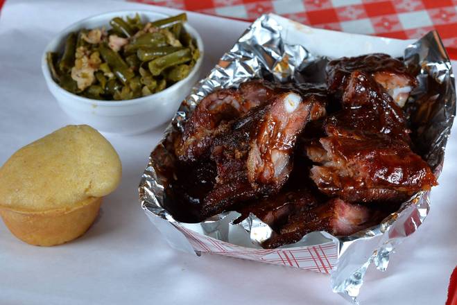 Order Rib Tips Meal food online from Jimmy Jo's BBQ store, Bourbonnais on bringmethat.com