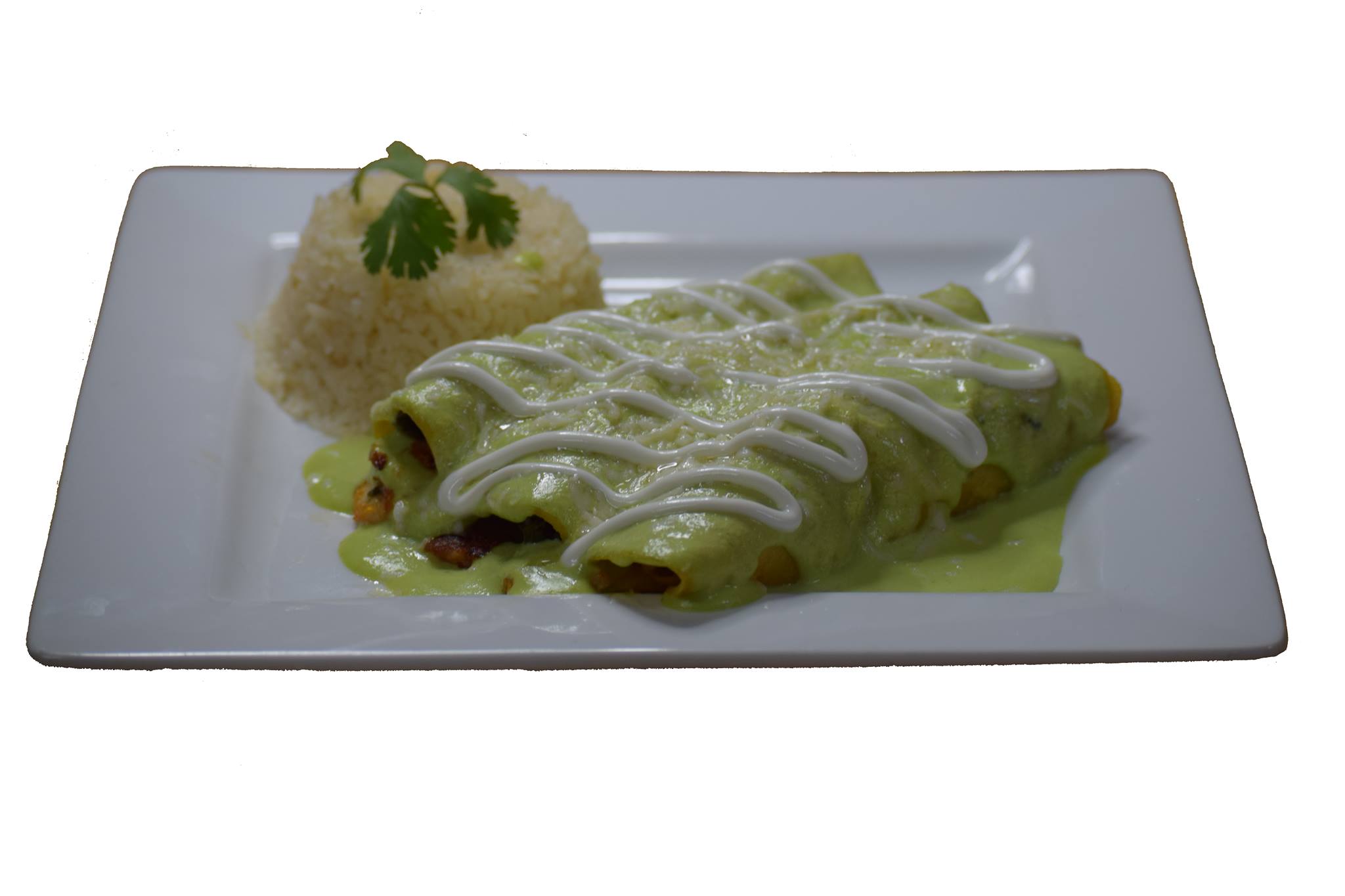 Order Enchiladas Suizas food online from Pancho Villa's Mexican Grill & Bar store, Albemarle on bringmethat.com