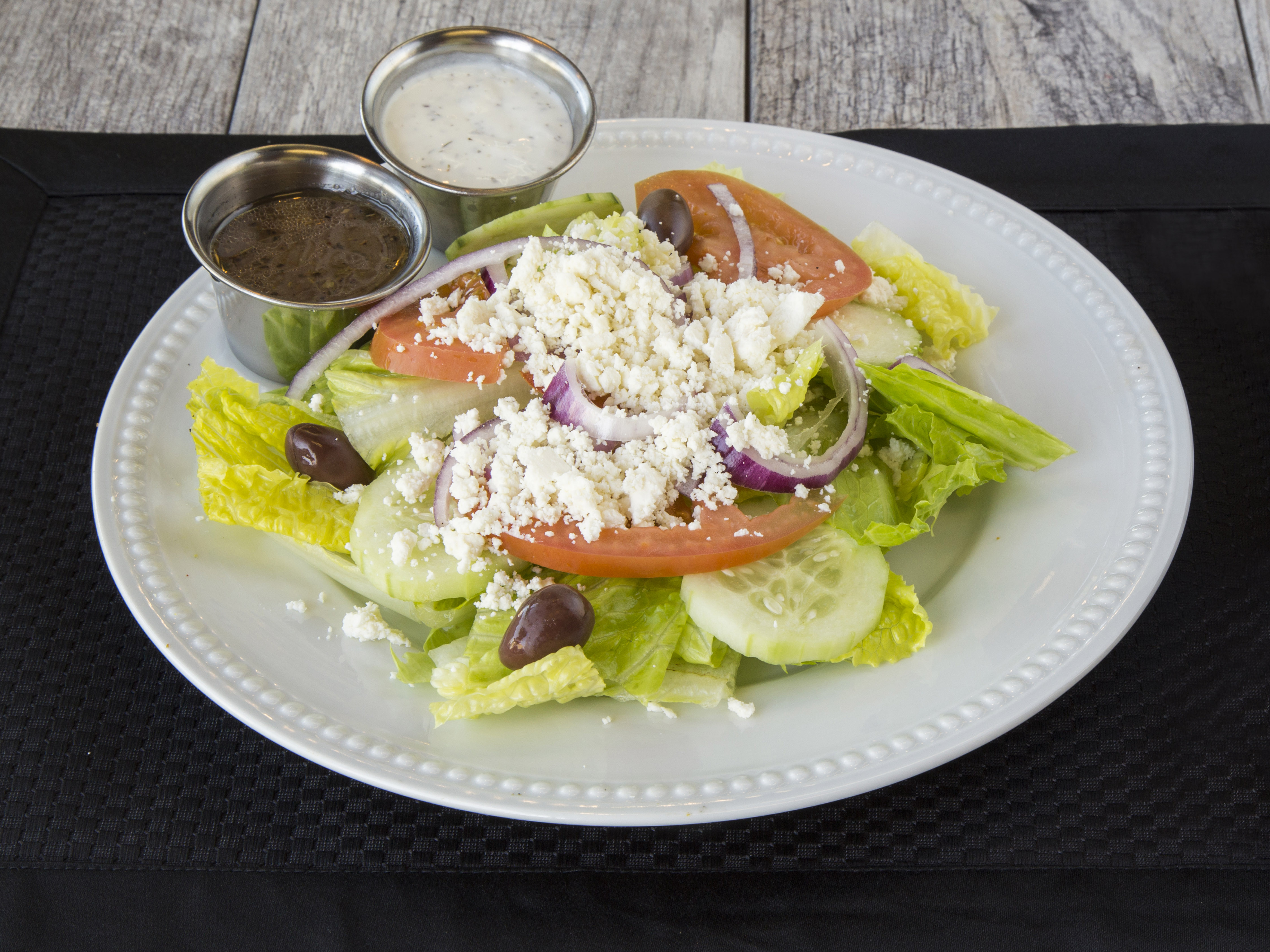 Order Greek Salad food online from Greka Pita store, Phoenix on bringmethat.com