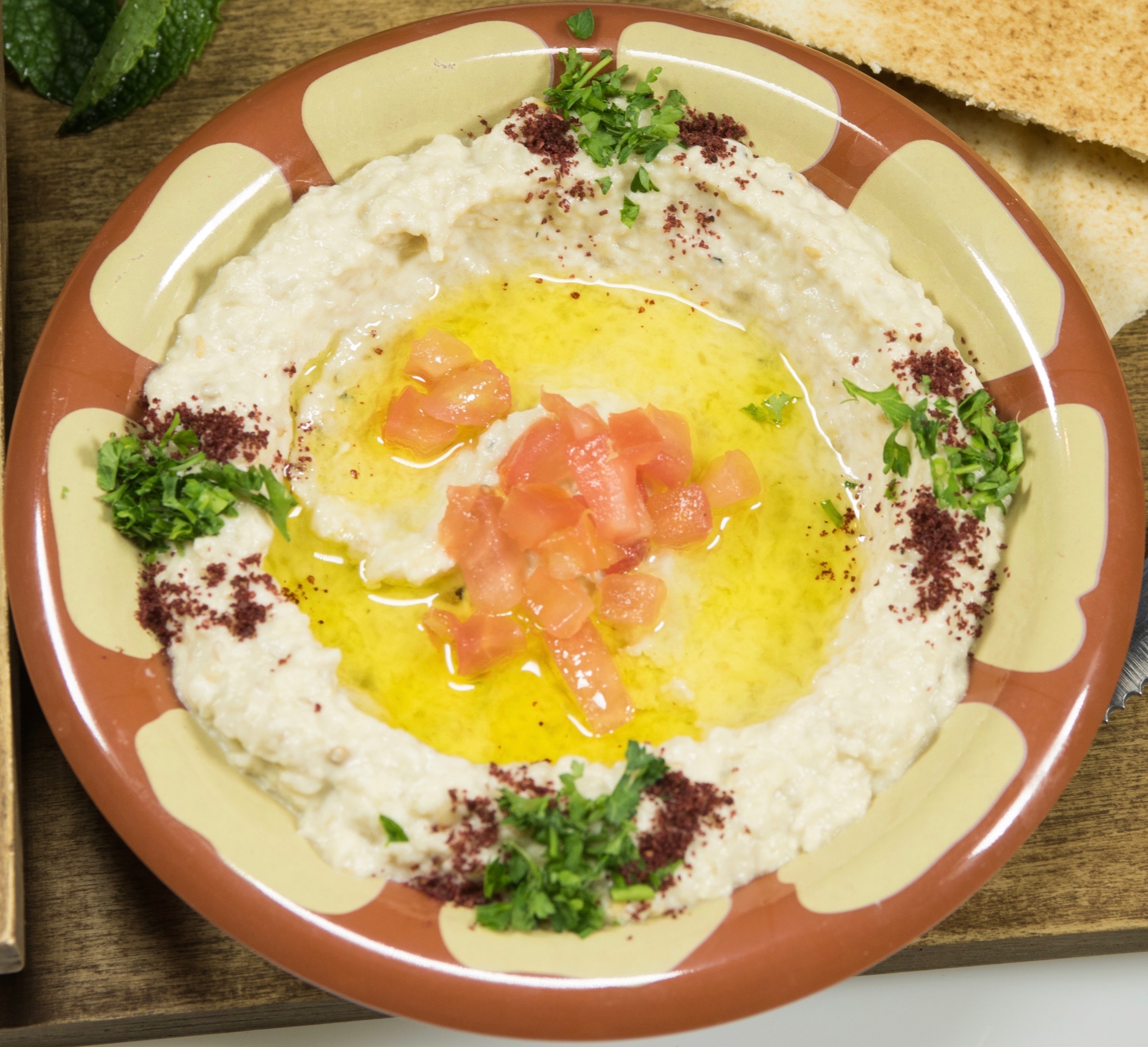 Order Baba Ghanoush food online from Kaza Maza Mediterranean Grill store, Norco on bringmethat.com