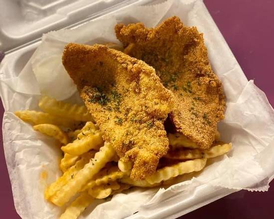Order Catfish Dinner food online from Moe Cafe store, Indianapolis on bringmethat.com