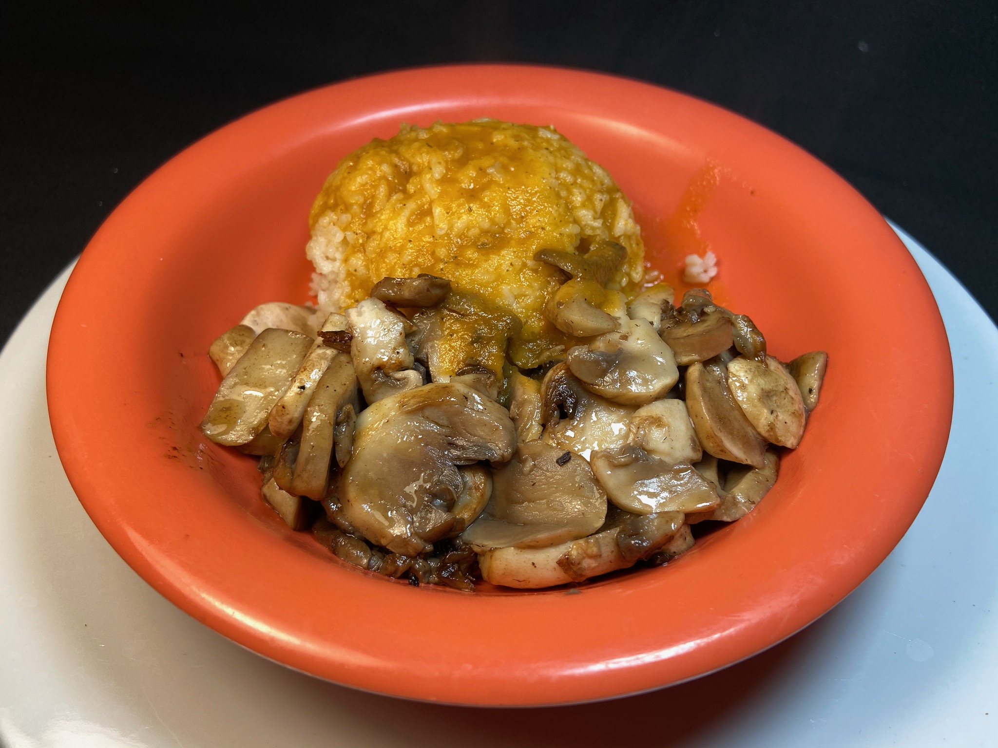 Order Bowl of Rice with Mushrooms food online from Adelita Taqueria Restaurant & Bar store, San Jose on bringmethat.com