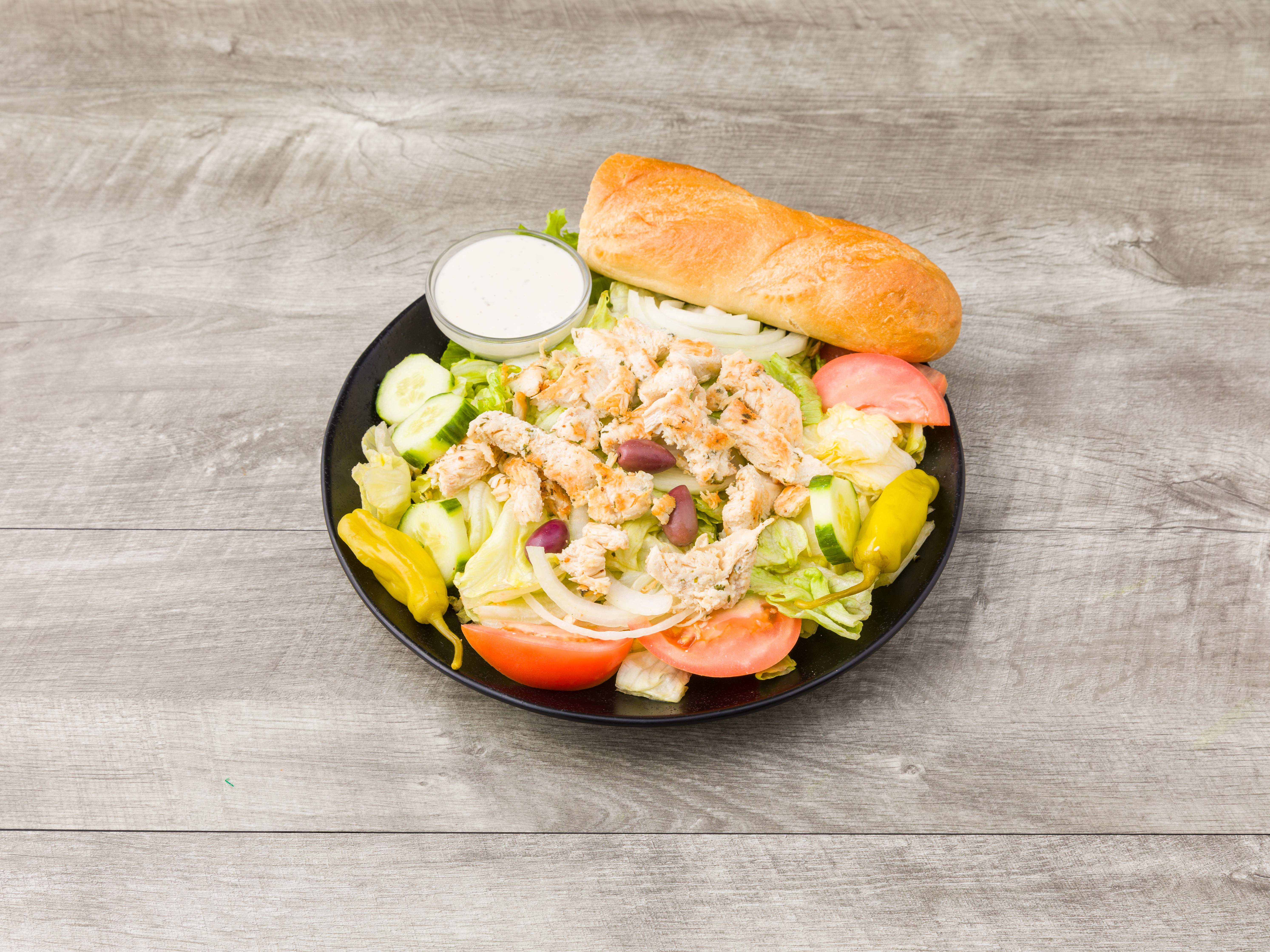 Order Chicken Caesar Salad food online from Angelo's Pizza store, Turnersville on bringmethat.com
