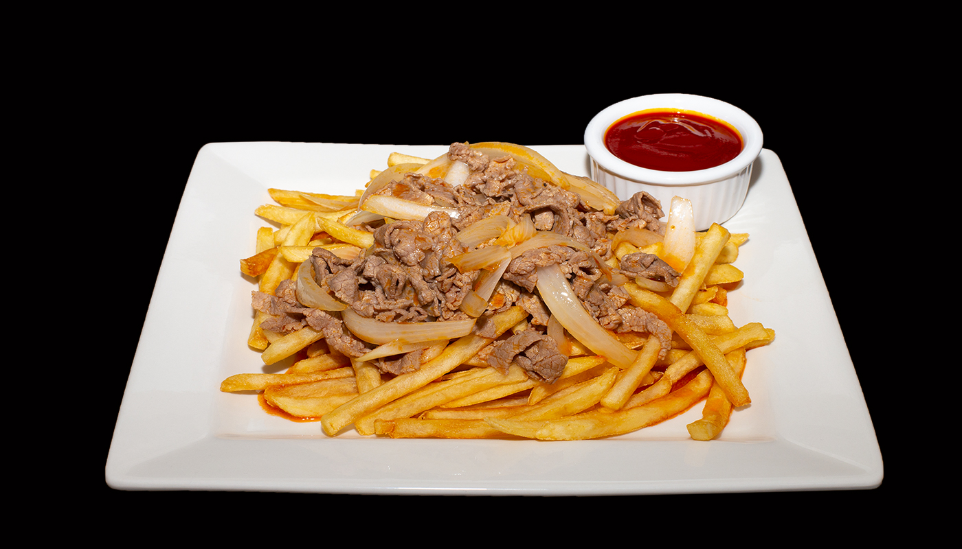 Order A12. Beef Garlic Butter Fries food online from Pho Rex store, Norco on bringmethat.com