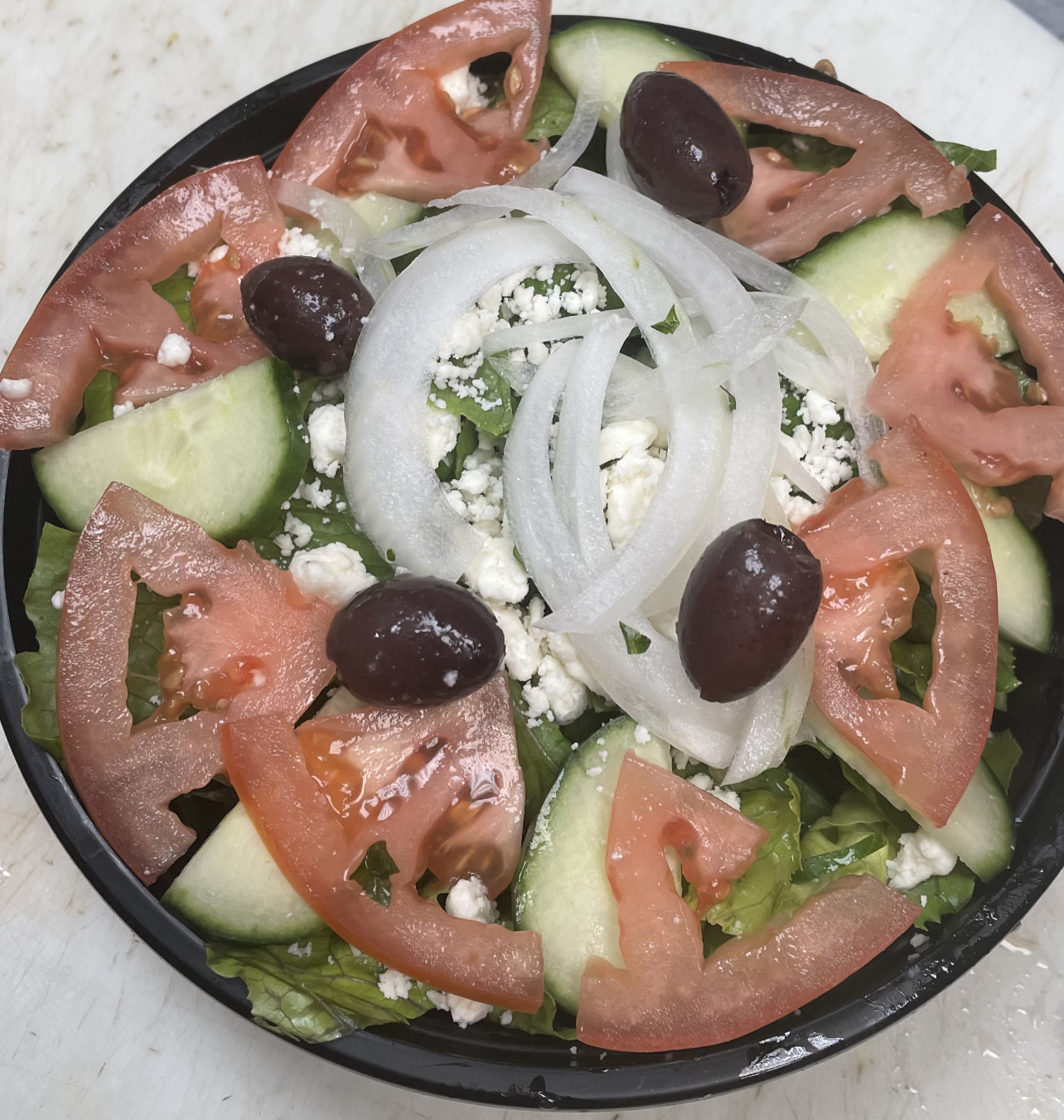Order Greek salad  food online from Zam zam middle eastern grill store, Chicago on bringmethat.com