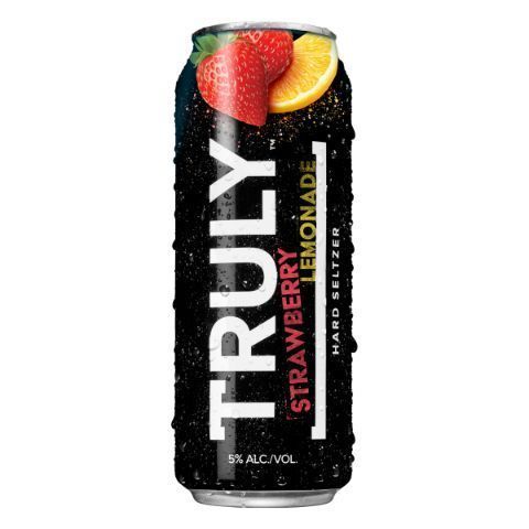 Order Truly Strawberry Lemonade 24oz Can food online from 7-Eleven store, Evans Mills on bringmethat.com