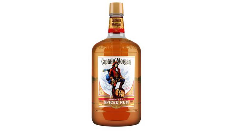 Order Captain Morgan Spiced Rum 350% Abv food online from Waldi Discount Liquor store, Ansonia on bringmethat.com