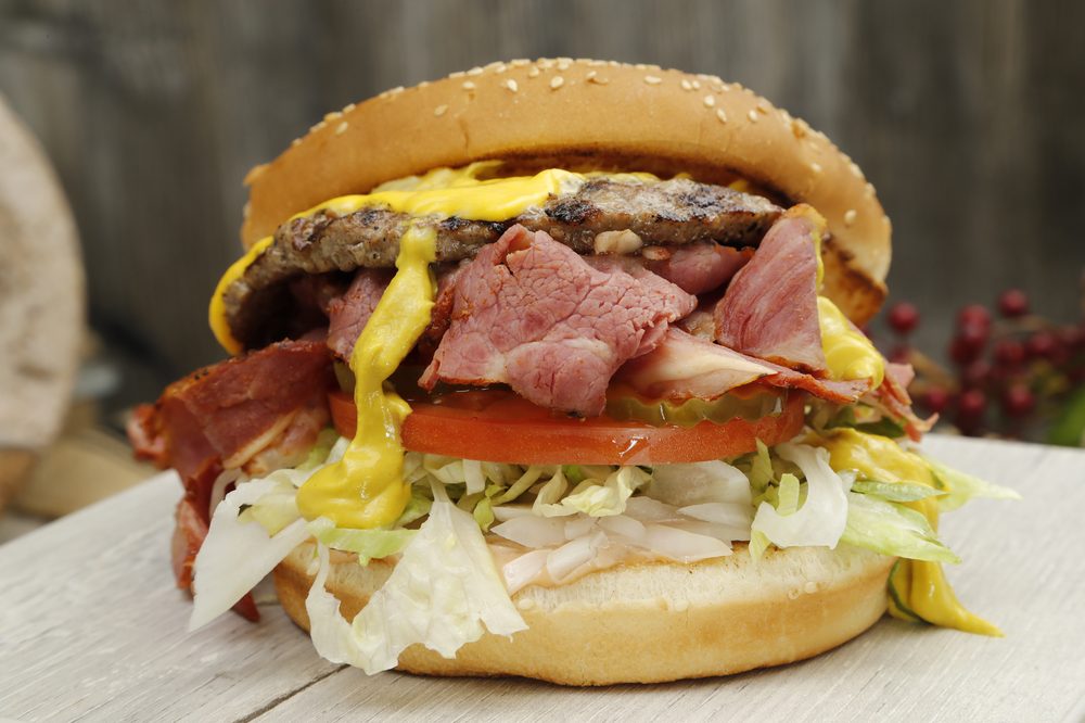 Order Colossal Burger food online from Burger Mania store, Phoenix on bringmethat.com