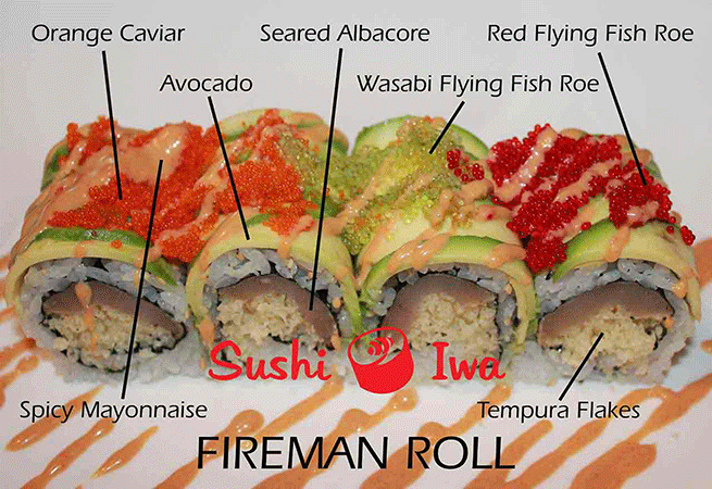 Order FIREMAN food online from Sushi Iwa store, Clayton on bringmethat.com