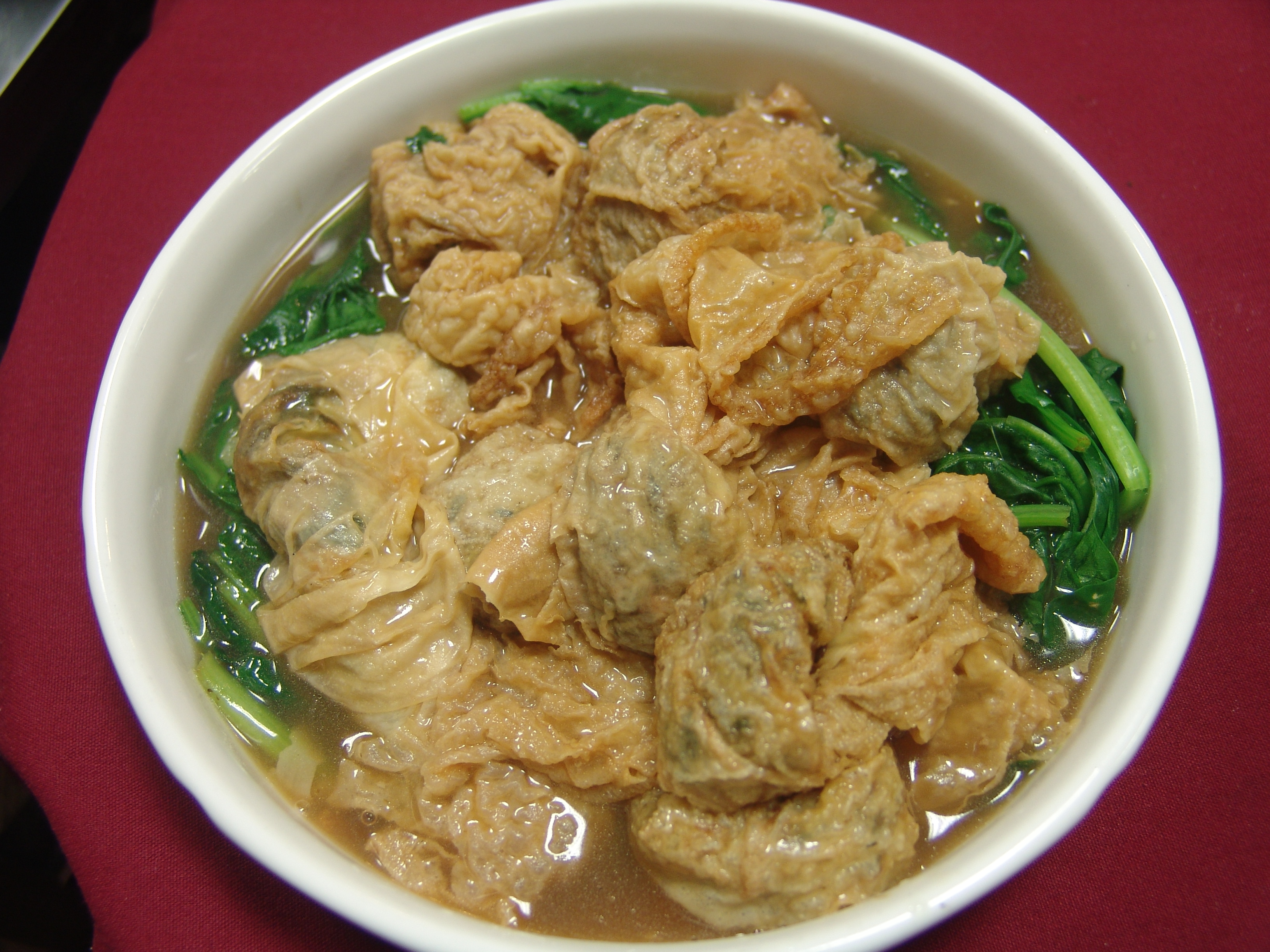 Order Bean Curd Skin with Spinach 上素黃雀 food online from Vege Paradise store, San Gabriel on bringmethat.com