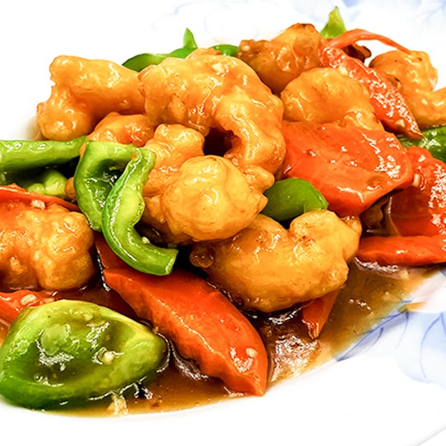 Order Spicy House Special Prawns food online from New Shanghai Restaurant store, Lake Forest on bringmethat.com