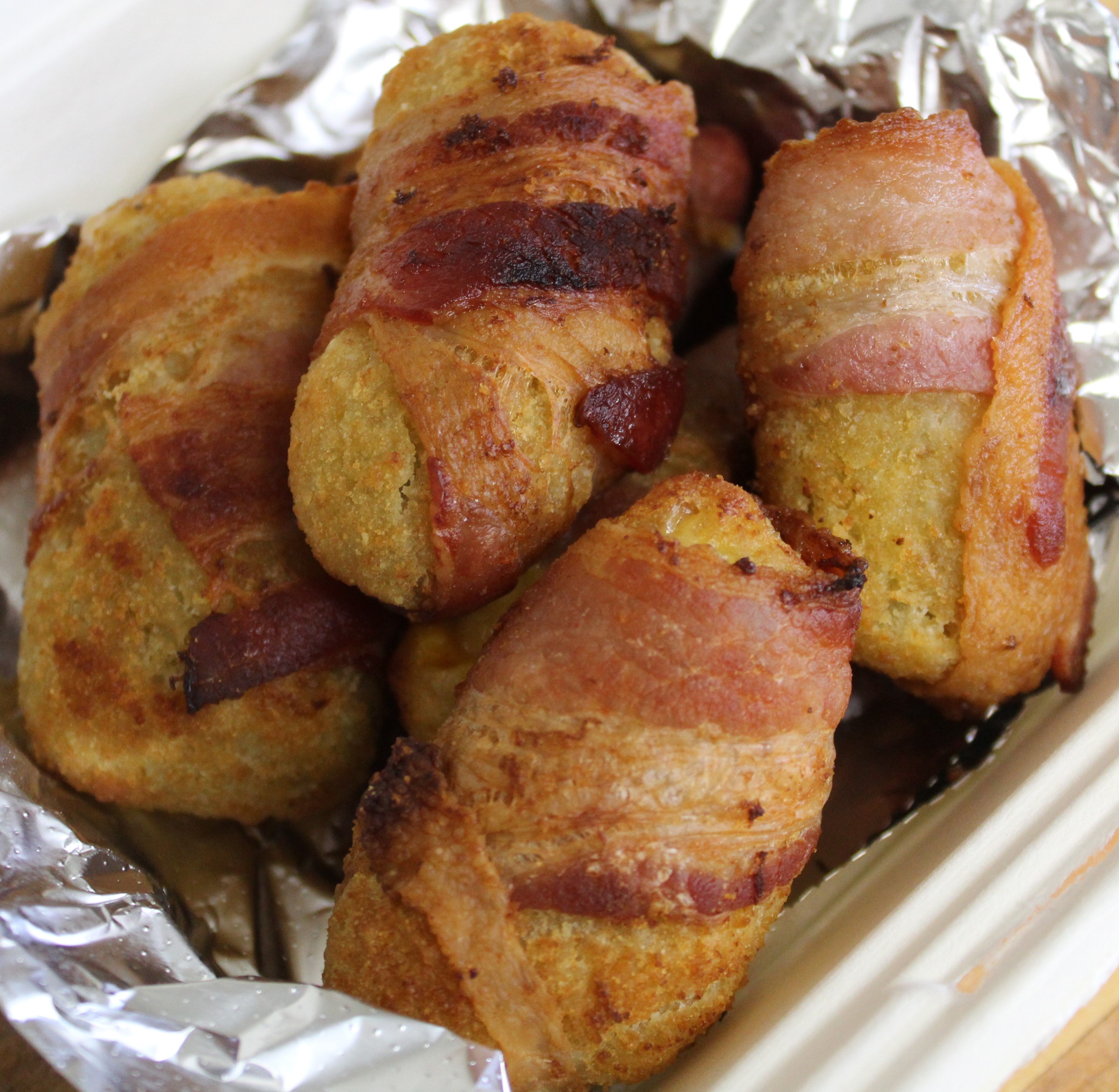 Order 6pc Bacon Wrapped Jalapeno Poppers food online from Mama Mary Pizza store, Holland on bringmethat.com