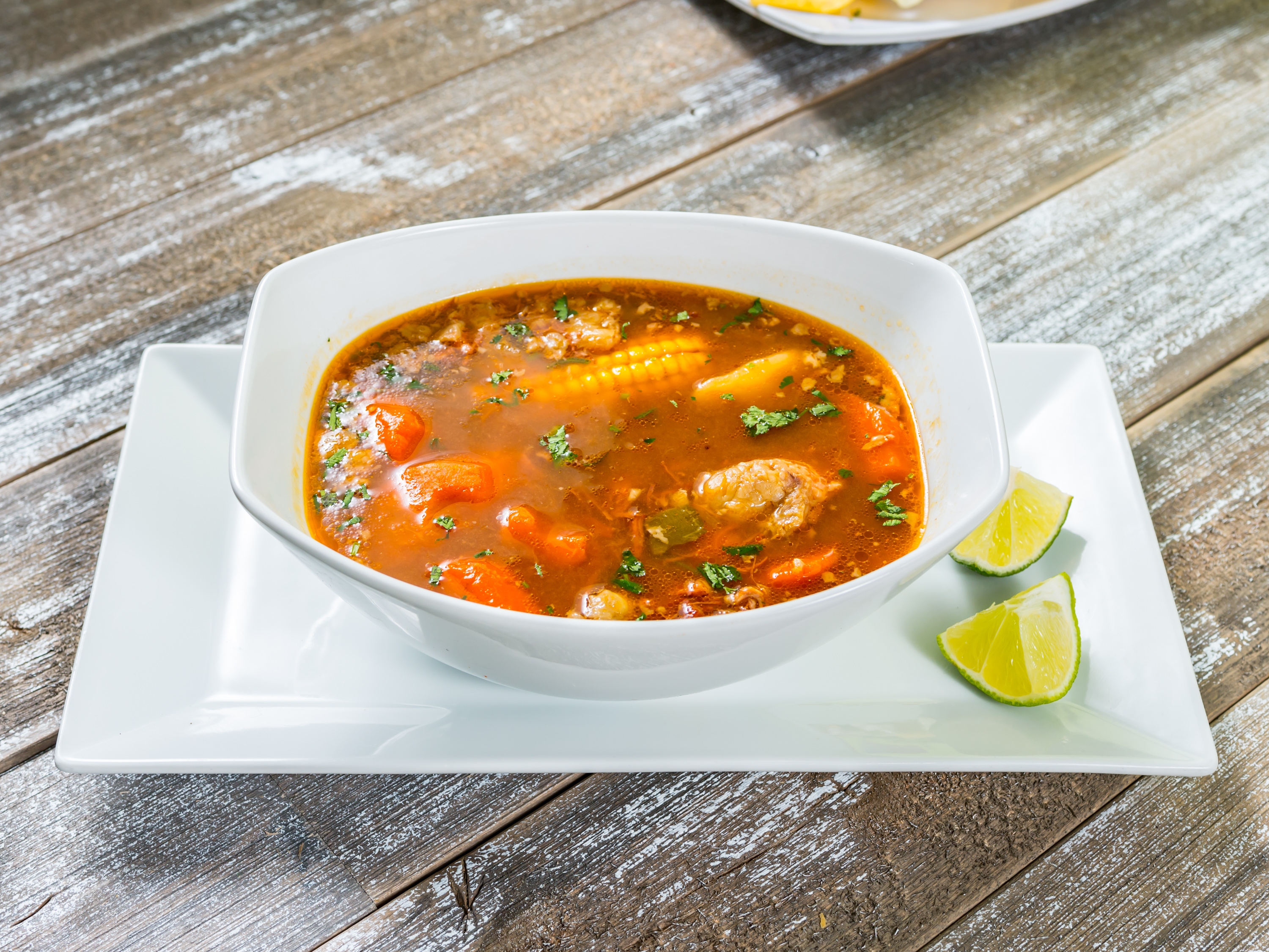 Order Caldo de res food online from Tequila Mexican Grill Bakery & Store store, Lancaster on bringmethat.com