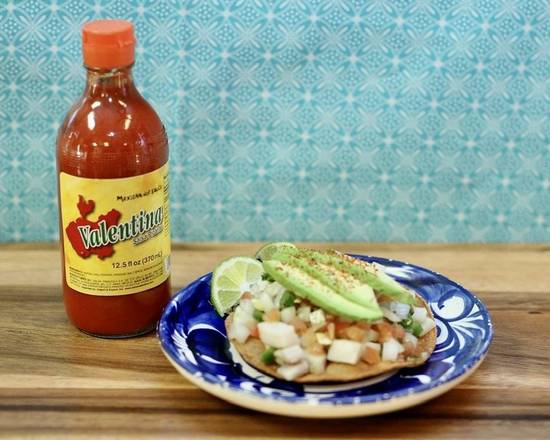 Order Ceviche Toastada food online from La fondita authentic Mexican kitchen from scratch store, Denton on bringmethat.com