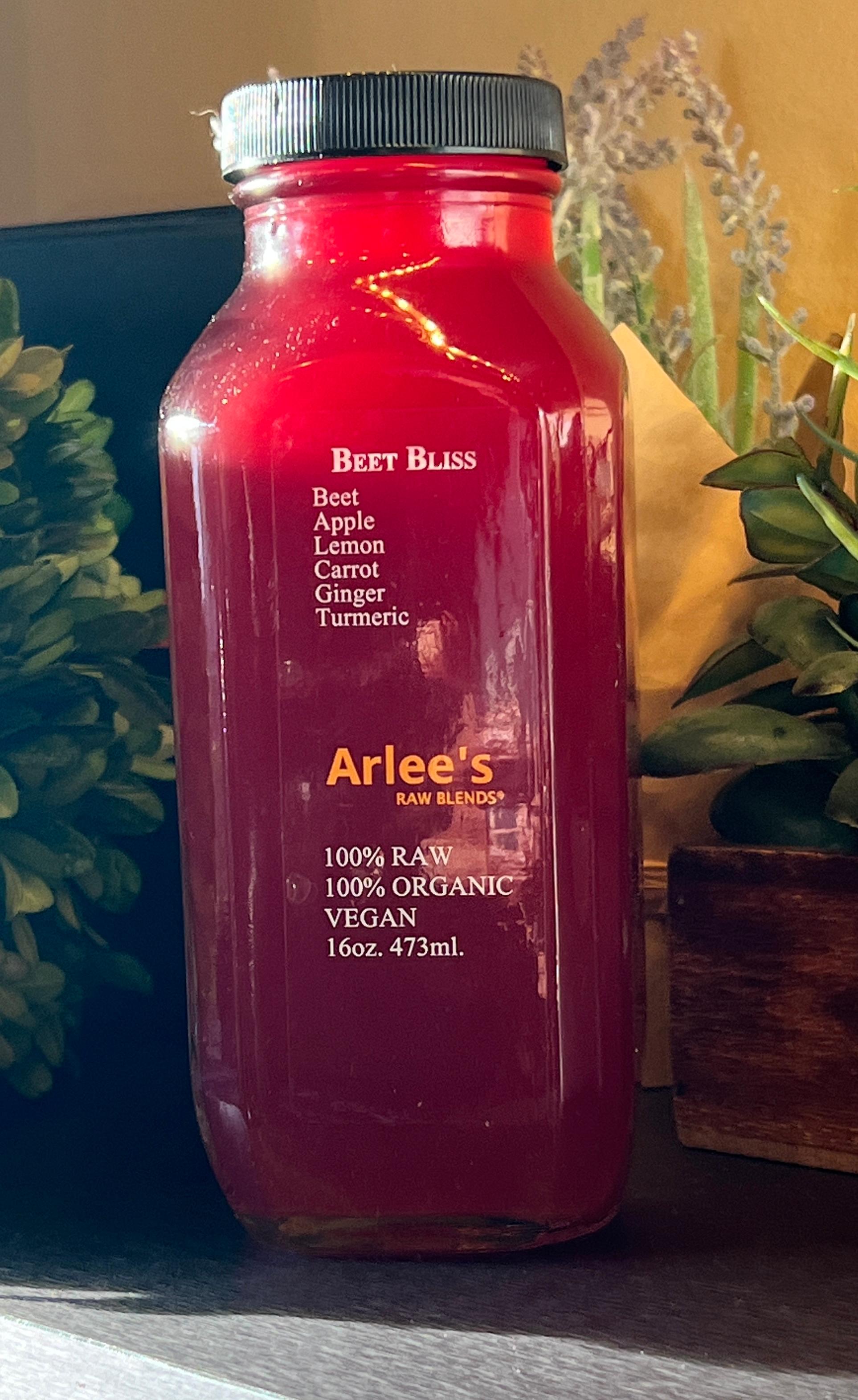 Order BEET BLISS food online from Arlee Raw Blends store, Princeton on bringmethat.com
