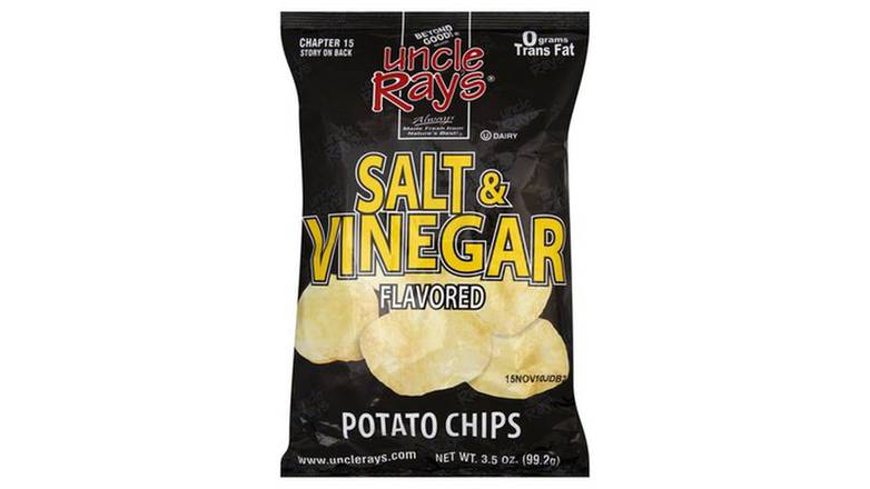 Order Uncle Rays Salt & Vinegar Potato Chips  3.5 oz food online from Valero Food Mart store, Murrayville on bringmethat.com