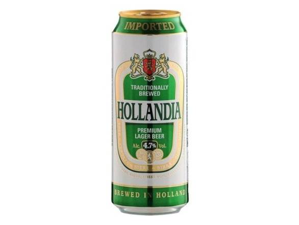 Order Hollandia Beer - 16oz Can food online from Leo's Liquor store, Chicago on bringmethat.com