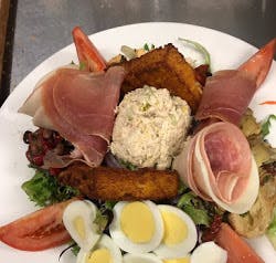 Order Caprese Salad - Large (Serves 1-2 People) food online from Mama Mia Ristorante store, Marmora on bringmethat.com