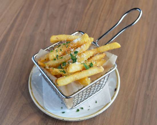Order Parmesan Garlic Butter Fries food online from Maker Union store, Hunter Mill on bringmethat.com