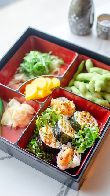Order Shrimp Tempura Roll Bento Box food online from Chinese Kitchen Sushi & Grill store, Chicago on bringmethat.com