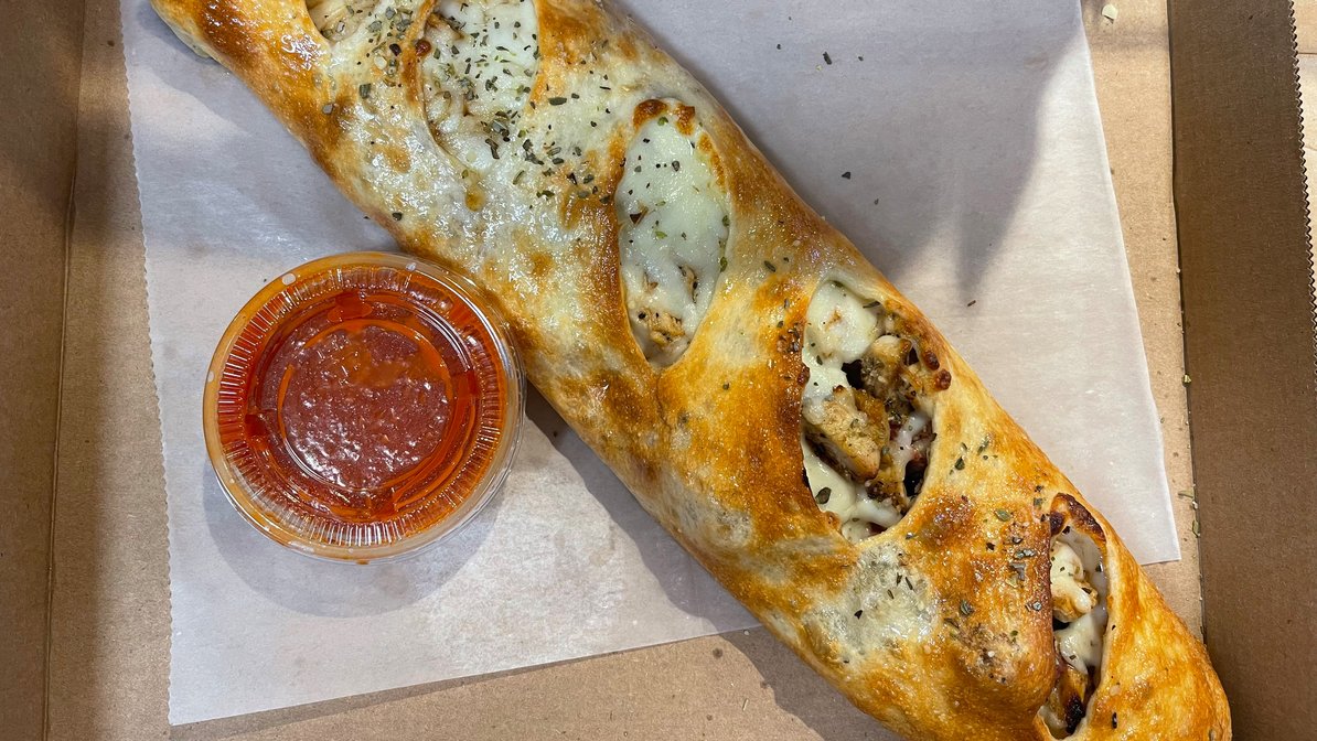 Order Texas BBQ Chicken Stromboli food online from Two Cousins Pizza and Italian Restaurant store, Lancaster on bringmethat.com