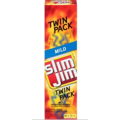 Order Slim Jim Giant Twin Pack Mild 1.94oz food online from 7-Eleven store, Aurora on bringmethat.com