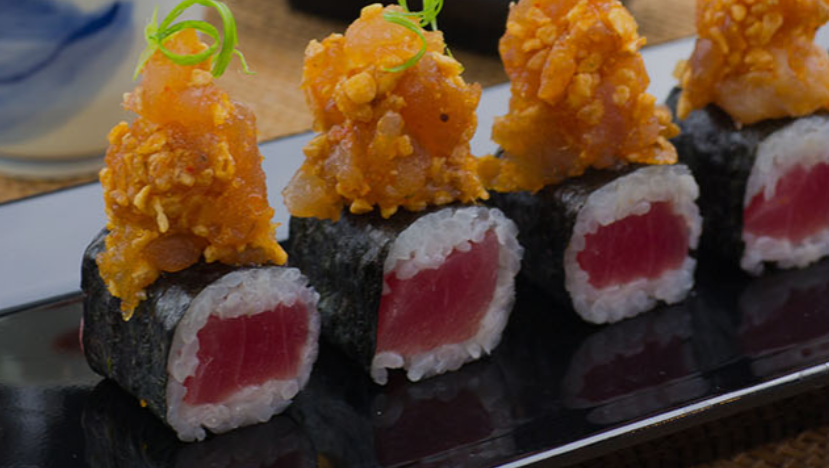 Order Red Crunchy Special Roll food online from Ezze Sushi store, Glendora on bringmethat.com