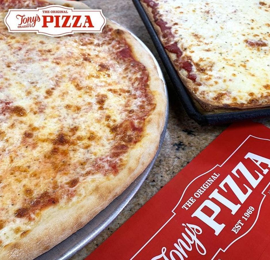 Order Round Cheese Pizza - Small 16'' (6 Slices) food online from Tony's Pizza store, Brooklyn on bringmethat.com