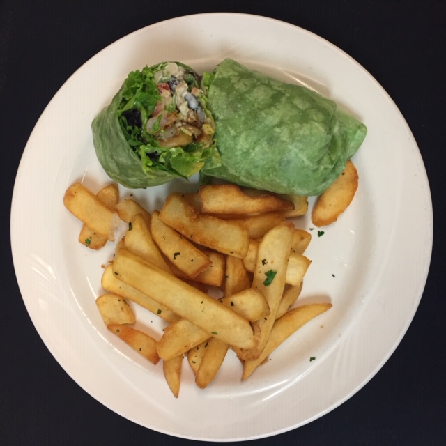 Order Southwestern Shrimp Wrap food online from 59th And Lex Cafe store, Newport Beach on bringmethat.com