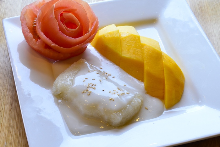 Order Mango with Sweet Sticky Rice food online from Little Thai Kitchen - Chappaqua store, Chappaqua on bringmethat.com