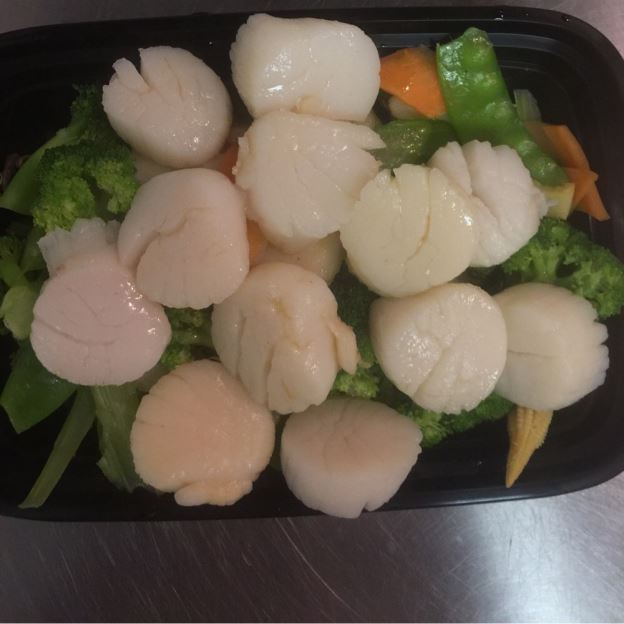 Order D6. Scallops with Mixed Vegetables food online from Oriental Express Restaurant store, Deptford Township on bringmethat.com