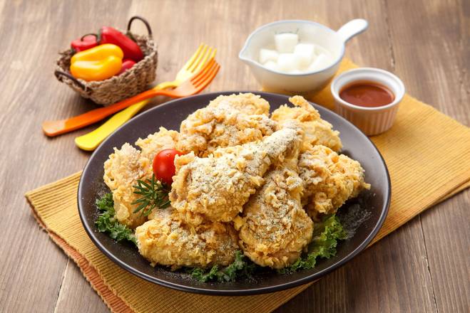 Order Crispy Fried Chicken with Honey Butter (Full) food online from Vons Chicken store, Vallejo on bringmethat.com
