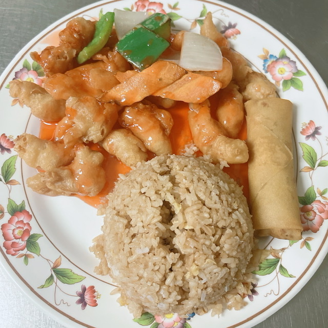Order Sweet and Sour Chicken Combo Plate food online from China Wok store, Colorado Springs on bringmethat.com