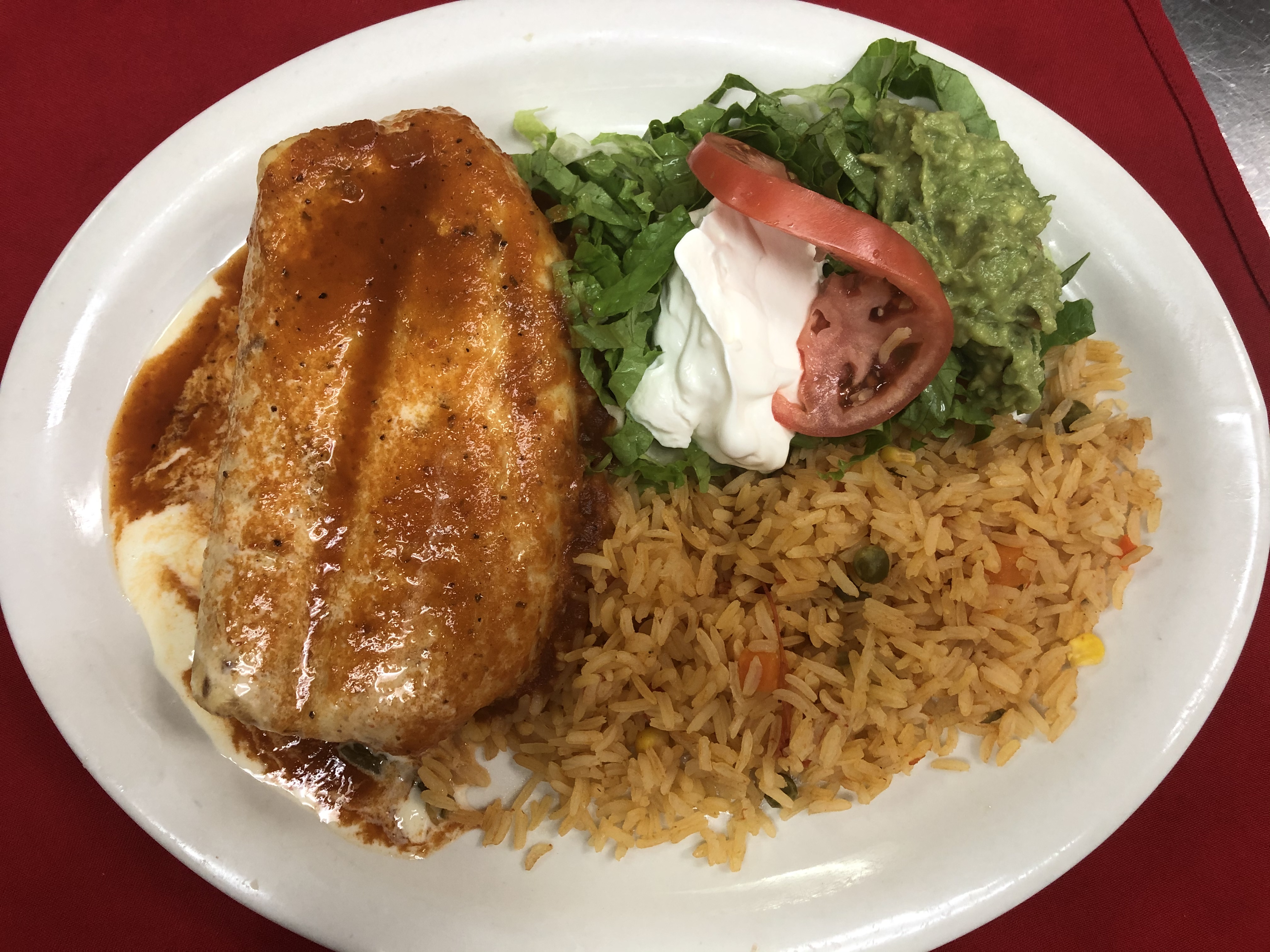 Order Grande chimichanga food online from Pancho's Mexican Restaurant store, Troy on bringmethat.com