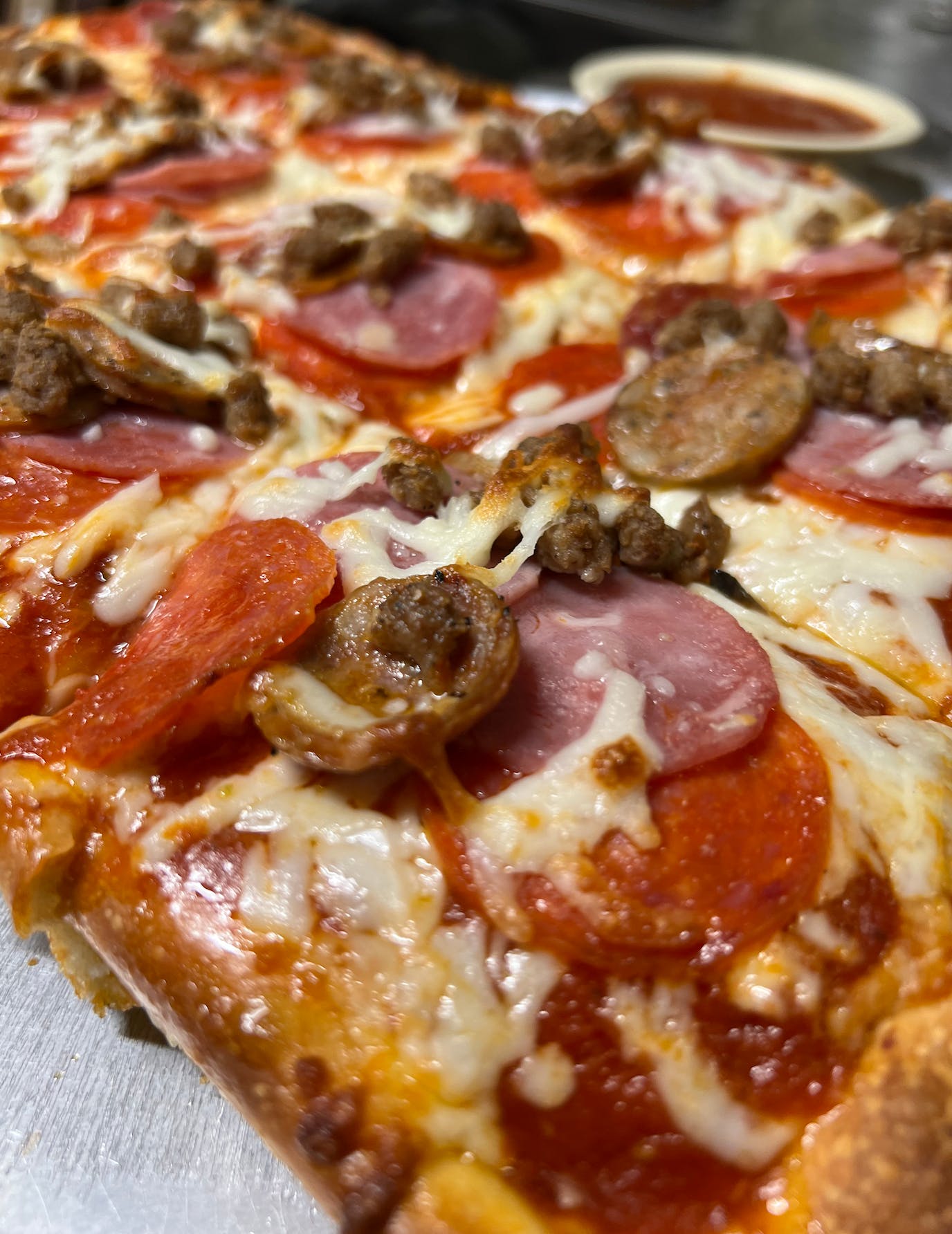 Order Meat Sicilian Pizza - Small 10'' food online from Napoli Pizza & Pasta store, Houston on bringmethat.com
