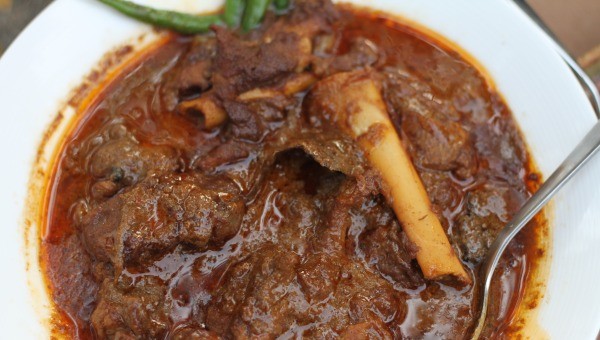 Order Gongura Goat Curry (16 oz.) food online from Chef of India store, Jersey City on bringmethat.com