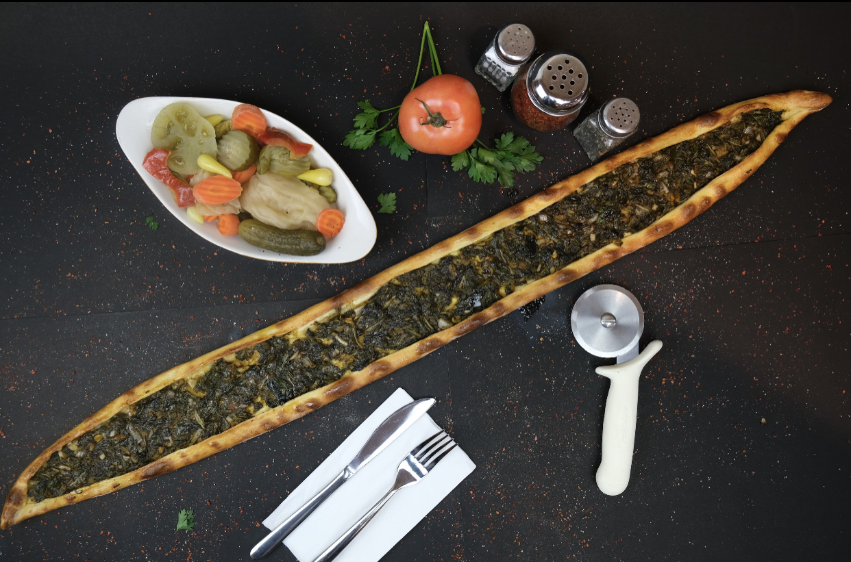 Order Spinach Pide food online from Pide Lahmajoun store, Cliffside Park on bringmethat.com