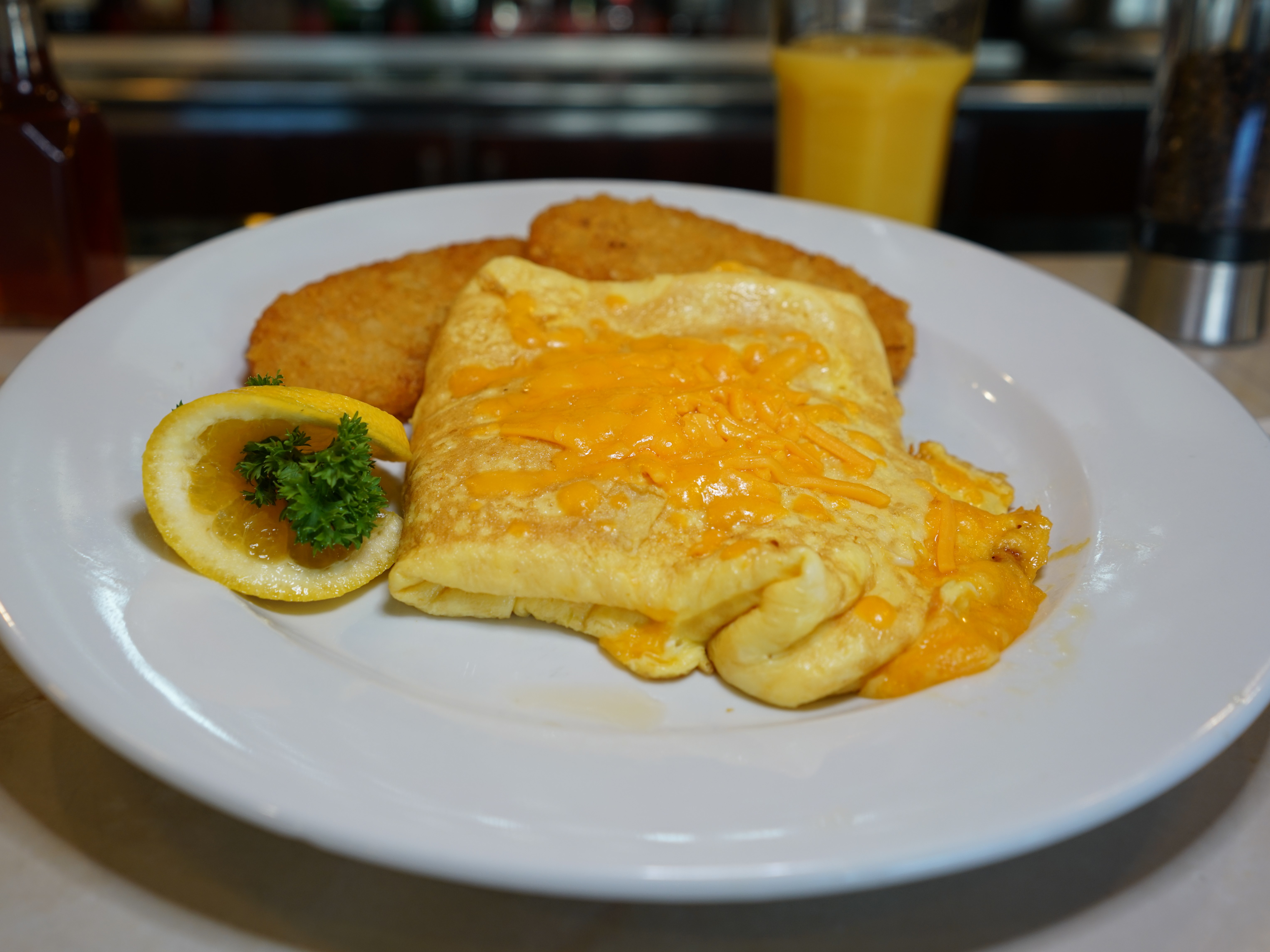 Order Cheese Omelette food online from Fountain Diner store, Hartsdale on bringmethat.com