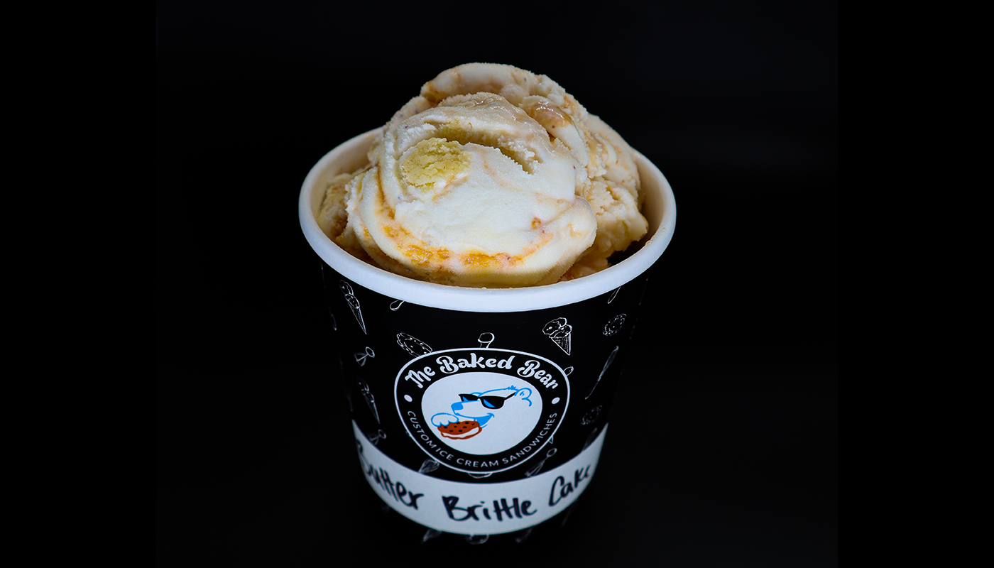 Order Butter Brittle Cake Pint food online from The Baked Bear store, San Diego on bringmethat.com