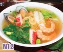 Order N12. Seafood Noodle Soup 海鮮湯麵 food online from Good Children store, Westmont on bringmethat.com
