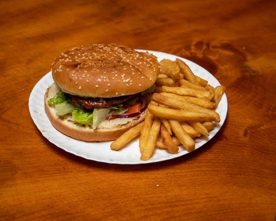Order Cheeseburger food online from Kennedy Fried Chicken & Pizza store, Troy on bringmethat.com