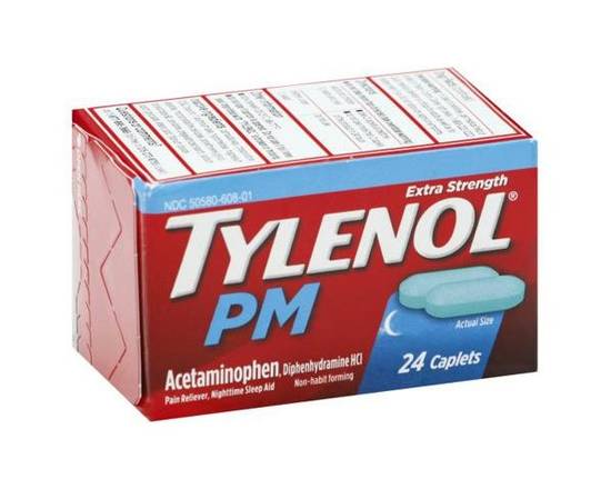 Order Tylenol Pm X Strength Caplets 24Ct food online from Rocket store, Antelope on bringmethat.com
