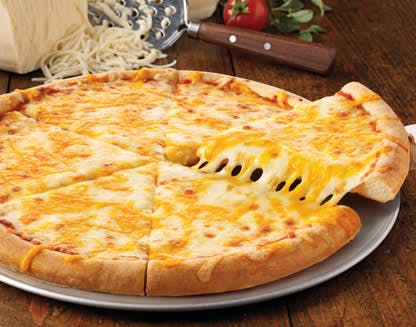 Order Cheese Pizza - Small 12'' (6 Cut) food online from Oscar's Pizza store, Colonie on bringmethat.com