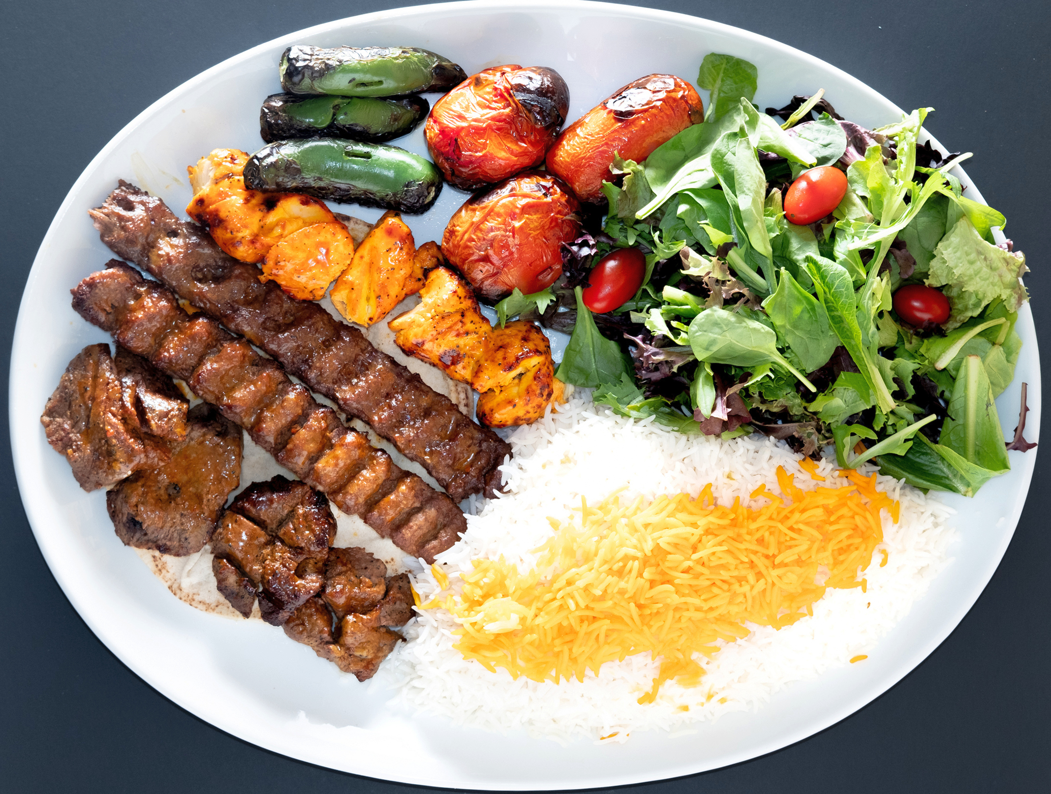 Order 13. Family Combo Plate food online from Shayan Express store, Los Angeles on bringmethat.com