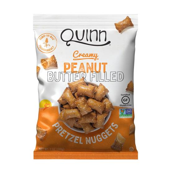 Order Quinn Creamy Peanut Butter Filled Pretzel Nuggets, 7 OZ food online from CVS store, LA QUINTA on bringmethat.com
